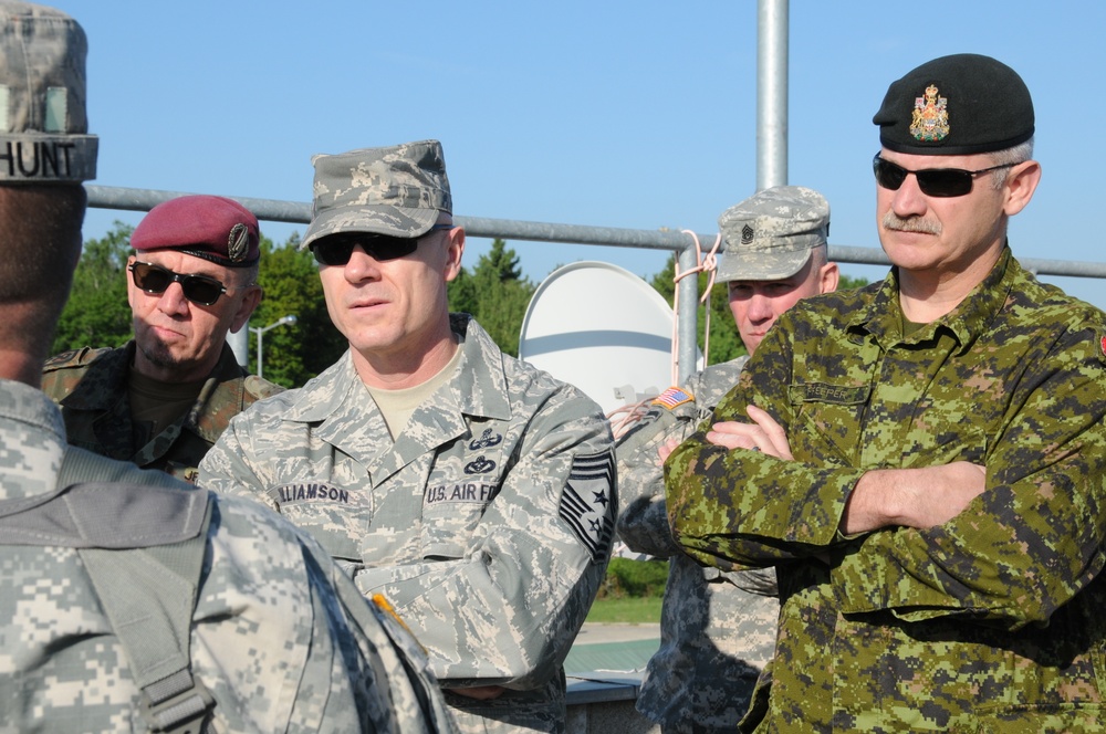 NATO Senior Enlisted Leaders Tour at the Joint Multinational Readiness Center
