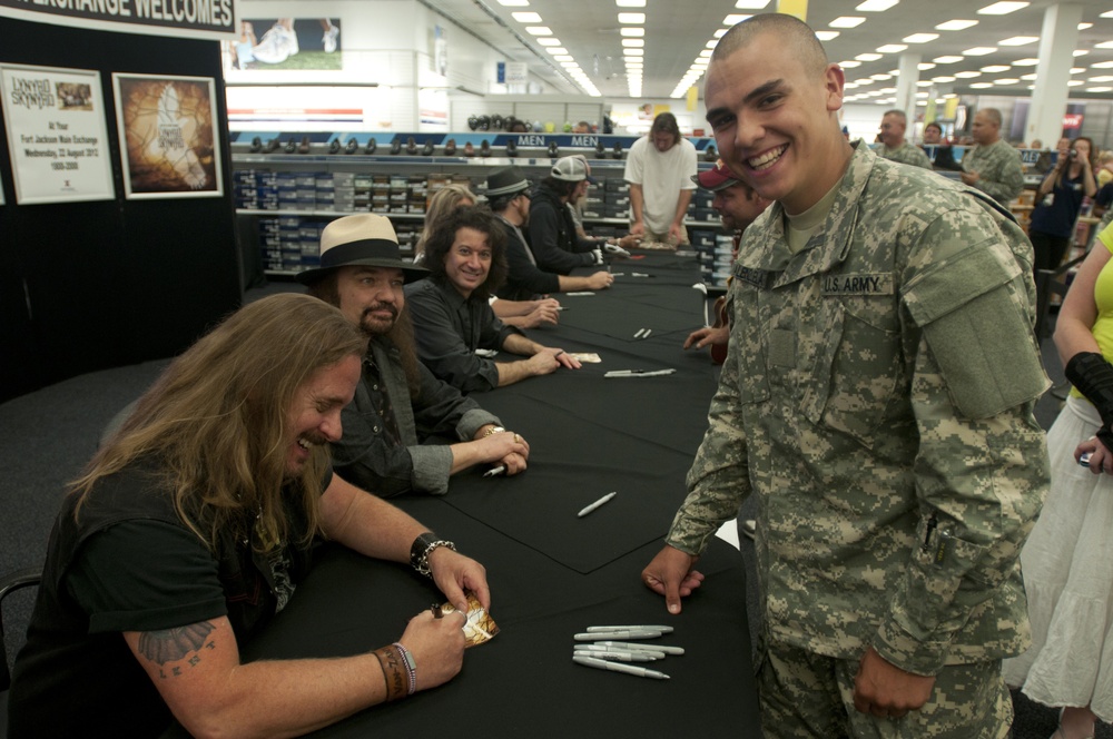 Lynyrd Skynyrd visits Fort Jackson