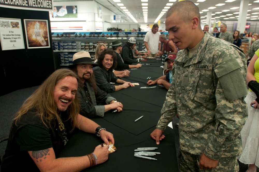 Lynyrd Skynyrd visits Fort Jackson