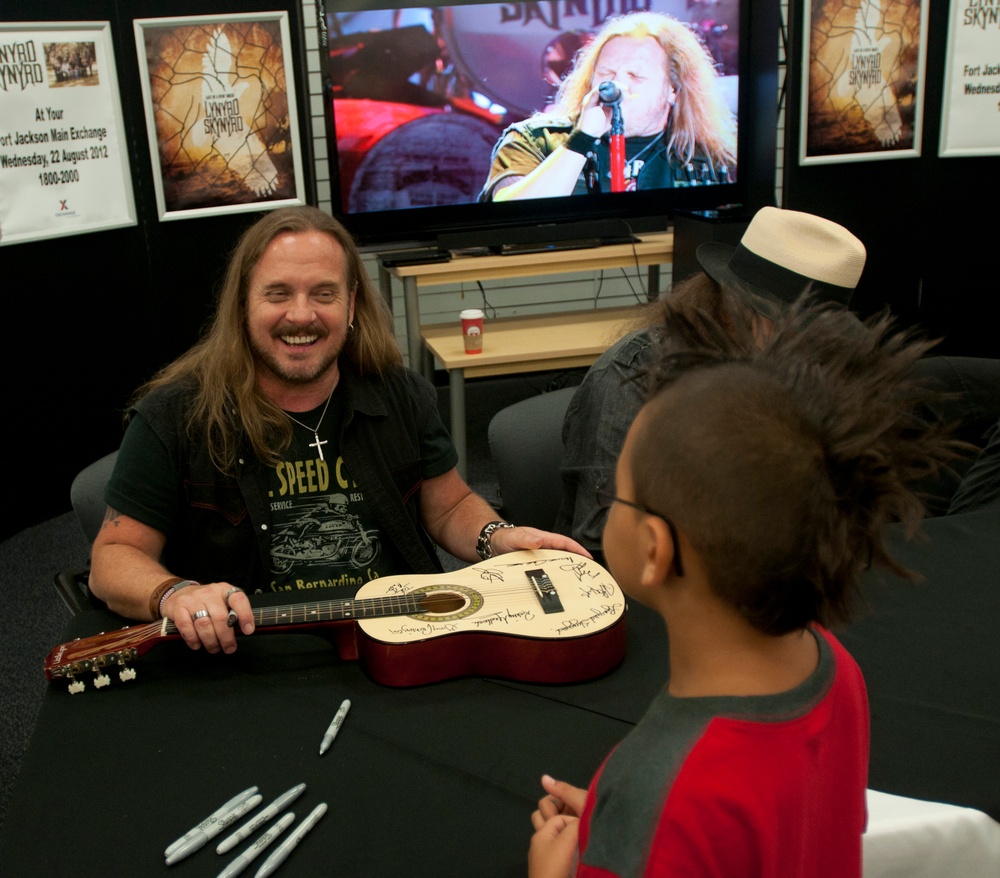 Lynyrd Skynyrd visits Fort Jackson