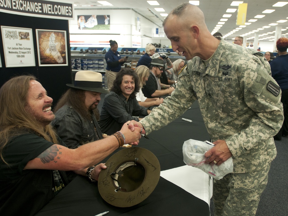 Lynyrd Skynyrd visits Fort Jackson