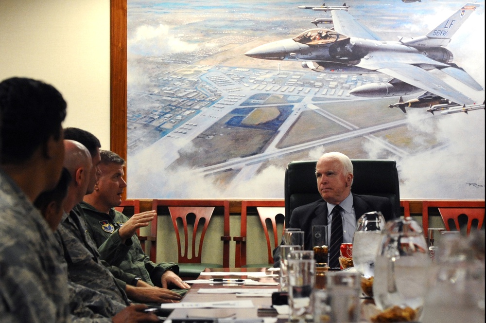 Sen. McCain's visit to Luke Air Force Base, Ariz.