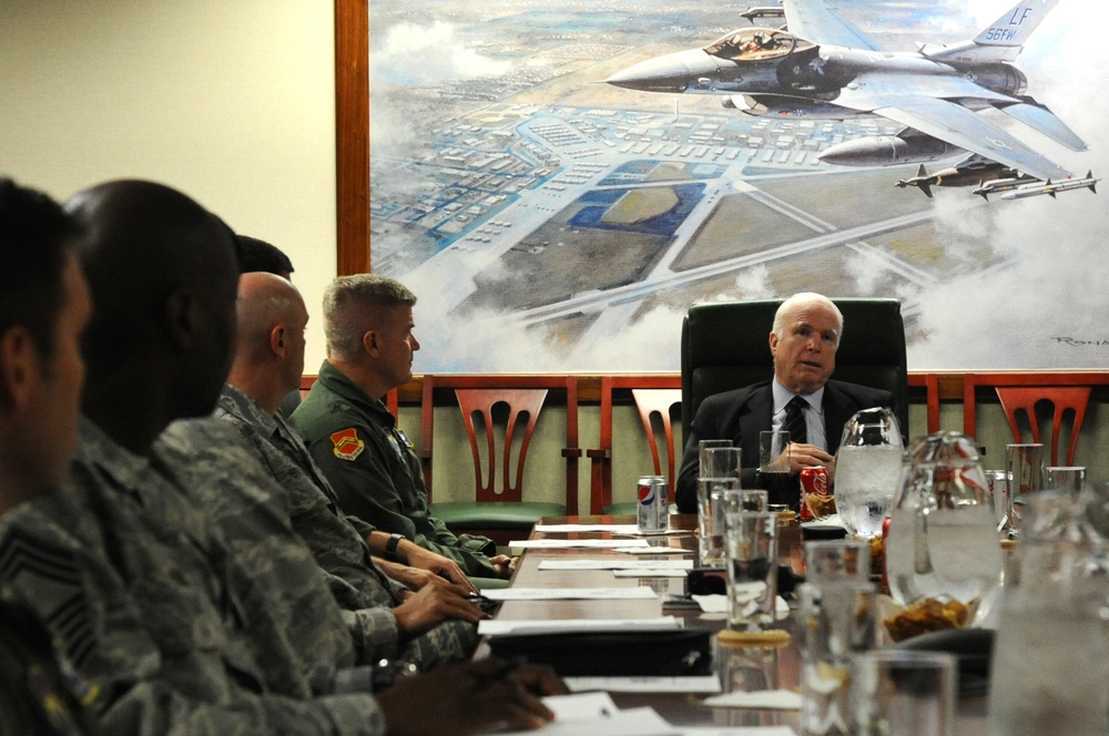 Sen. McCain's visit to Luke Air Force Base, Ariz.