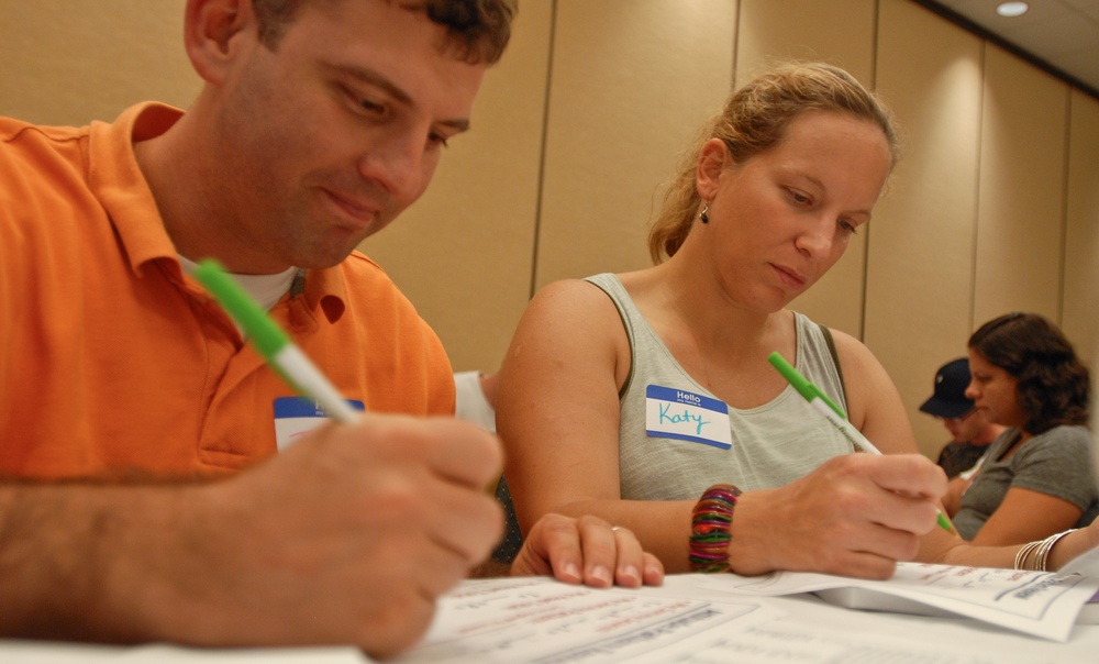 Couples learn new language, how to fill love tanks at retreat