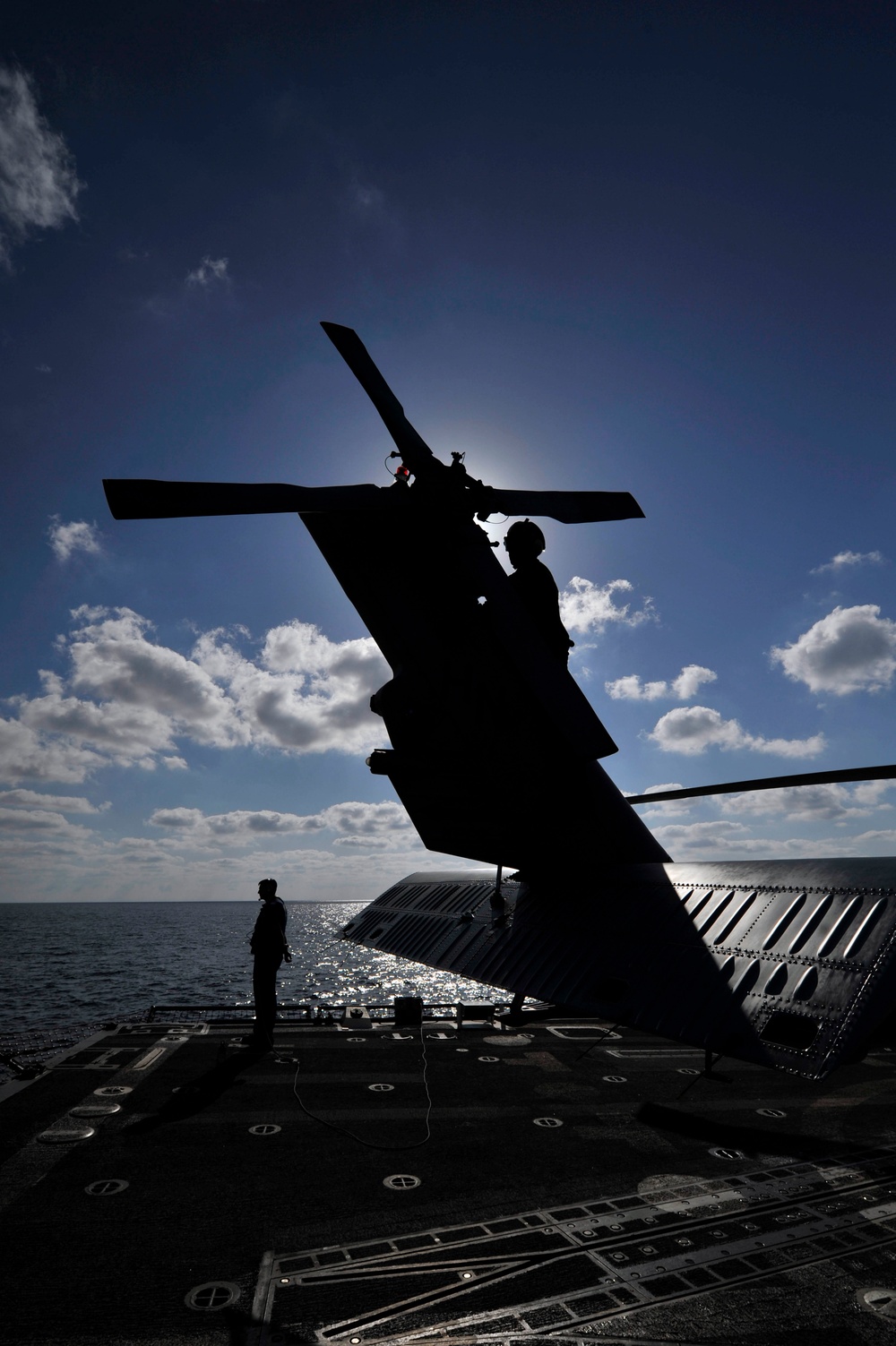 USS Jason Dunham at sea operations