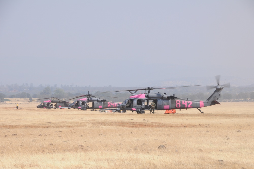 California’s citizen soldiers and airmen help extinguish raging wildfires