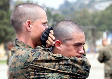 Testing Out: Recruits of Co. E earn tan belt