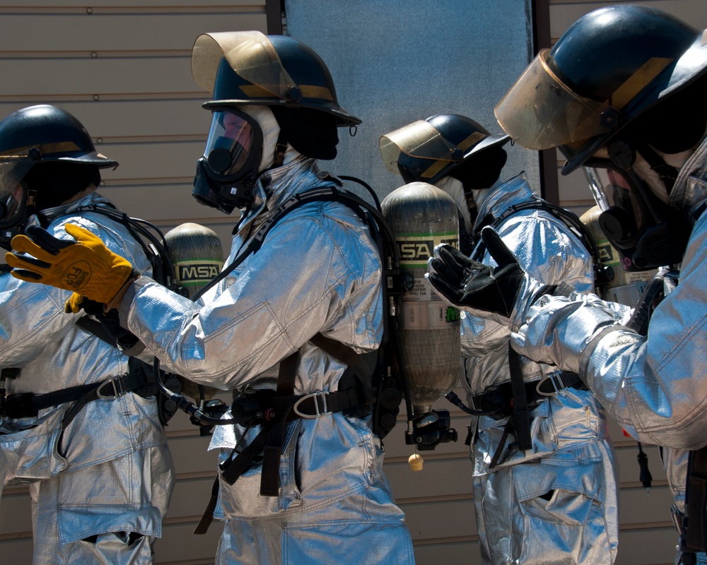 97th CES fire department conducts flashover training