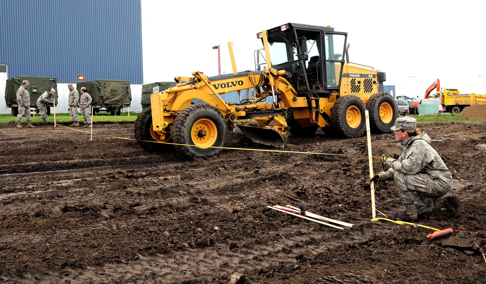 146th Civil Engineering Squadron work with 4th Wing, Canadian Forces Base, Cold Lake