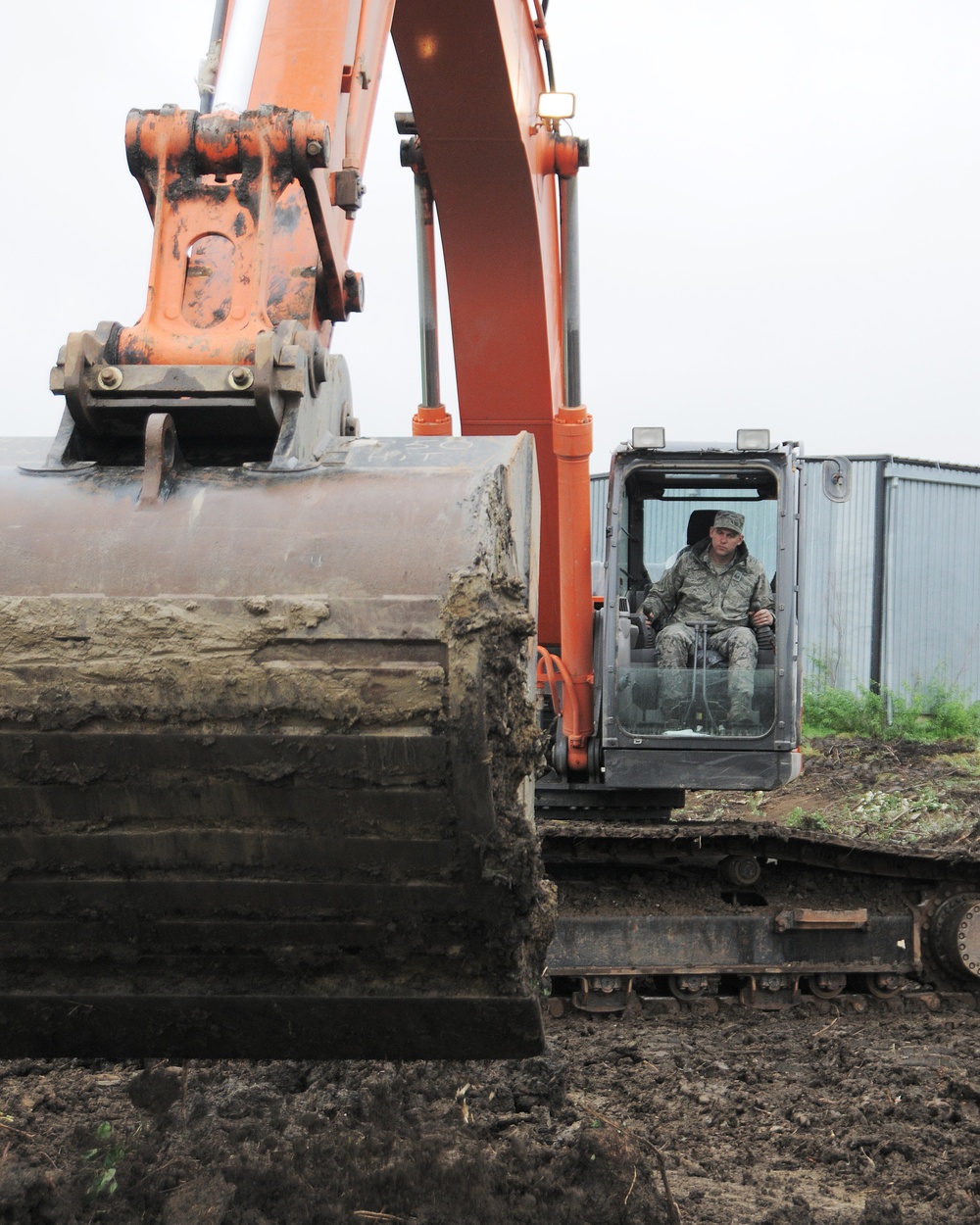 146th Civil Engineering Squadron work with 4th Wing, Canadian Forces Base, Cold Lake