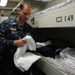 Chief petty officer prepares for inspection