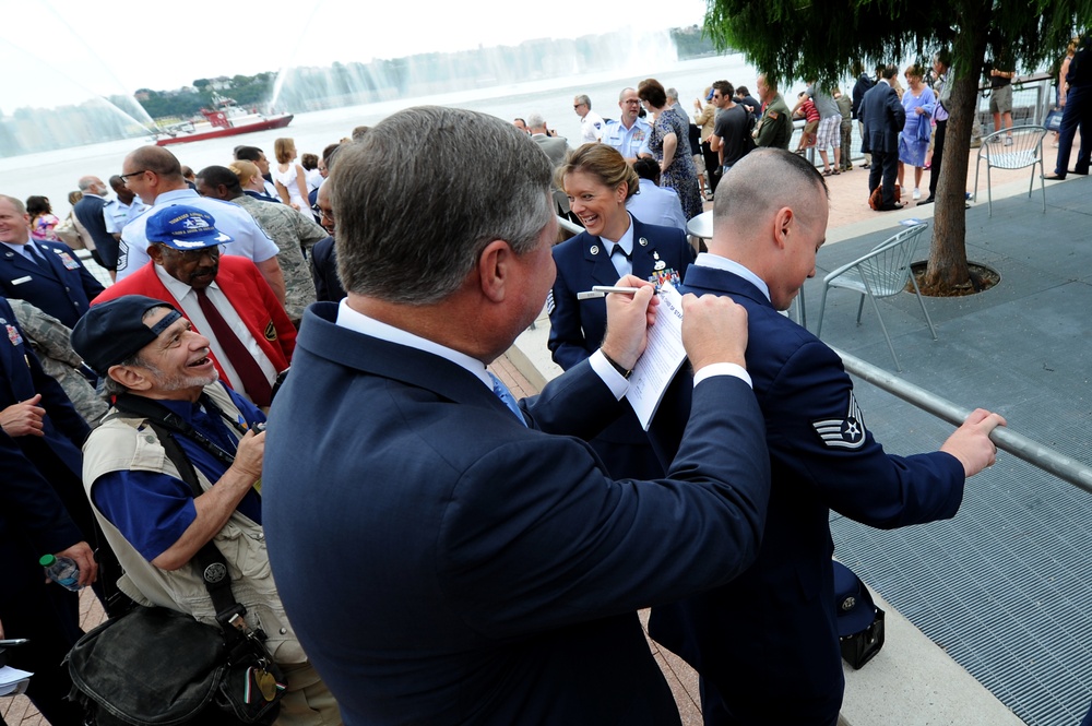 SecAF visits NYC for Air Force Week 2012