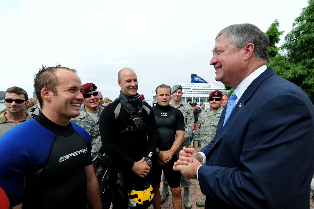 SecAF visits NYC for Air Force Week 2012