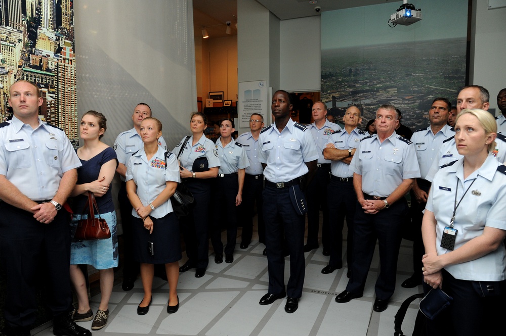 Airmen visit WTC Tribute Center and 9/11 Memorial