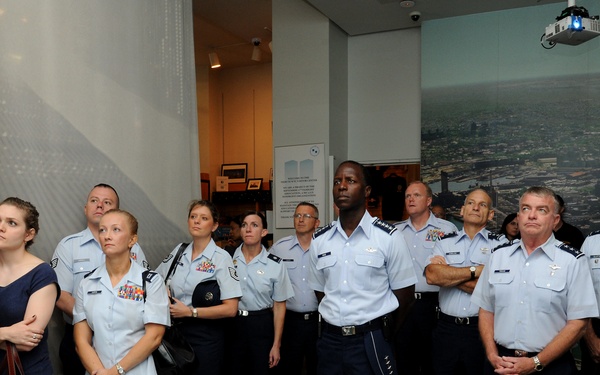 Airmen visit WTC Tribute Center and 9/11 Memorial