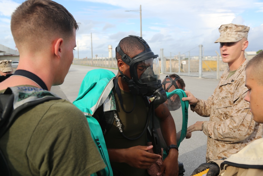 CBRN training at Camp Kinser