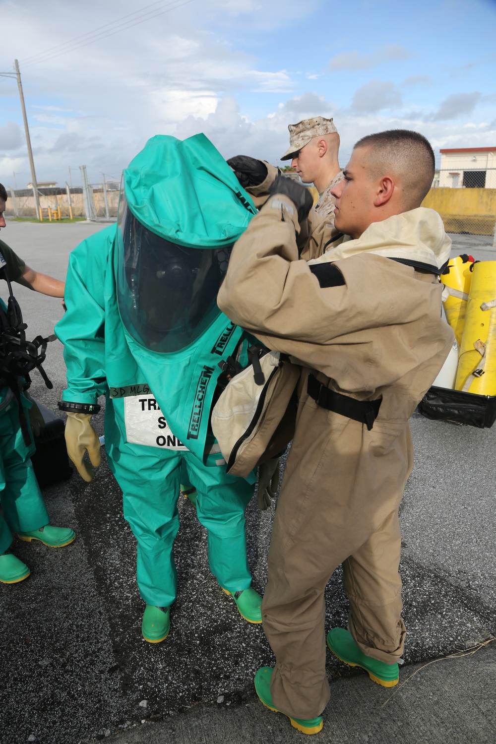 CBRN training at Camp Kinser