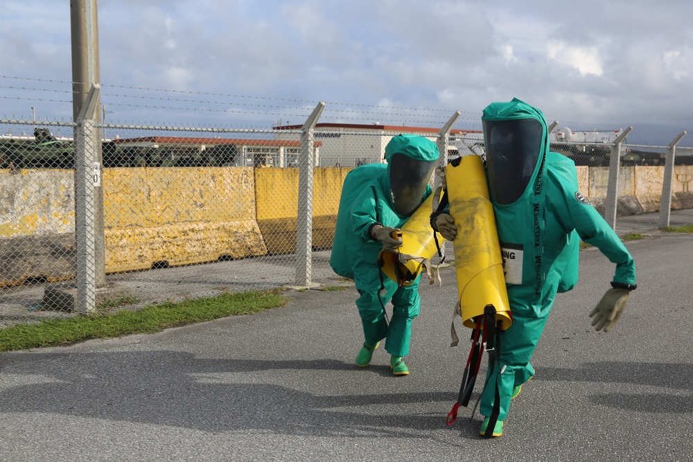 CBRN training at Camp Kinser