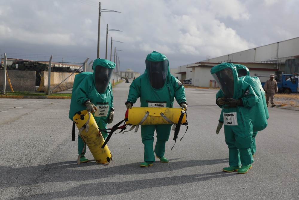 CBRN training at Camp Kinser