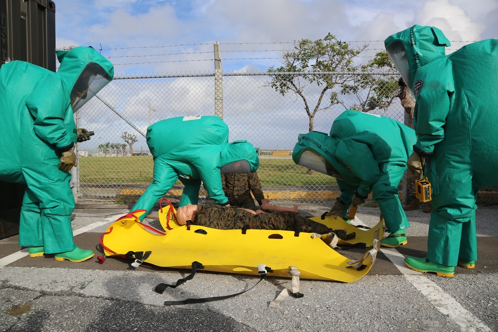 CBRN training at Camp Kinser