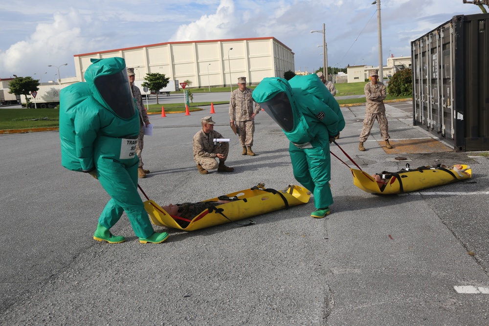 CBRN training at Camp Kinser