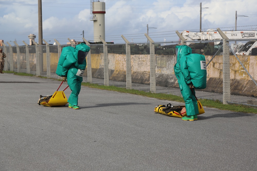 CBRN training at Camp Kinser