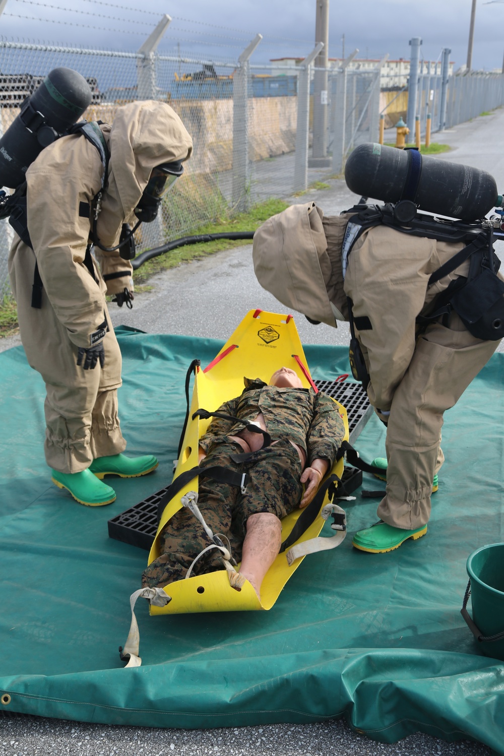 CBRN training at Camp Kinser