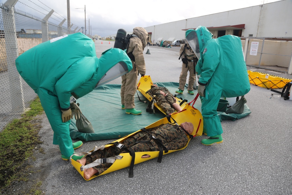 CBRN training at Camp Kinser