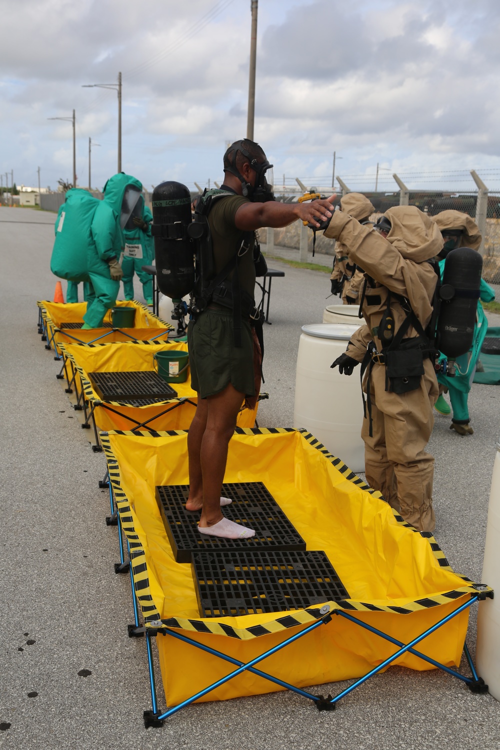 CBRN training at Camp Kinser