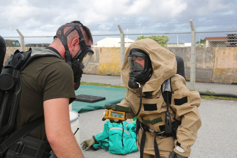 CBRN training at Camp Kinser