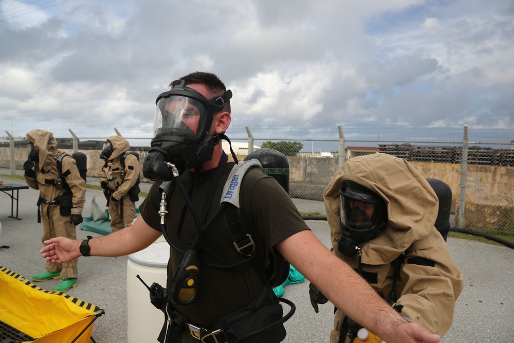 CBRN training at Camp Kinser