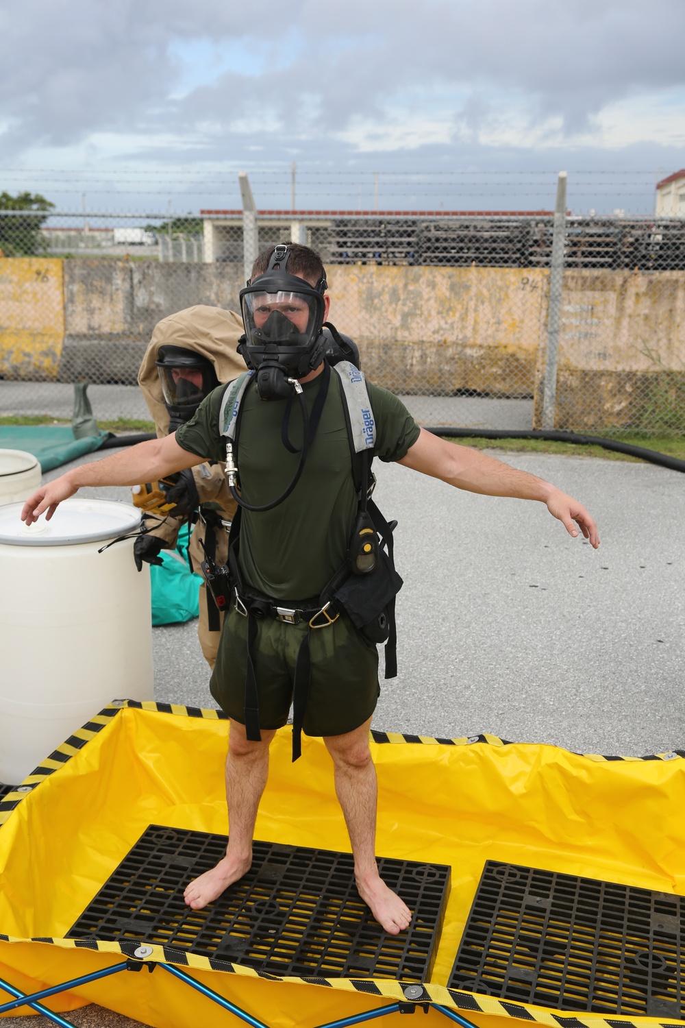 CBRN training at Camp Kinser