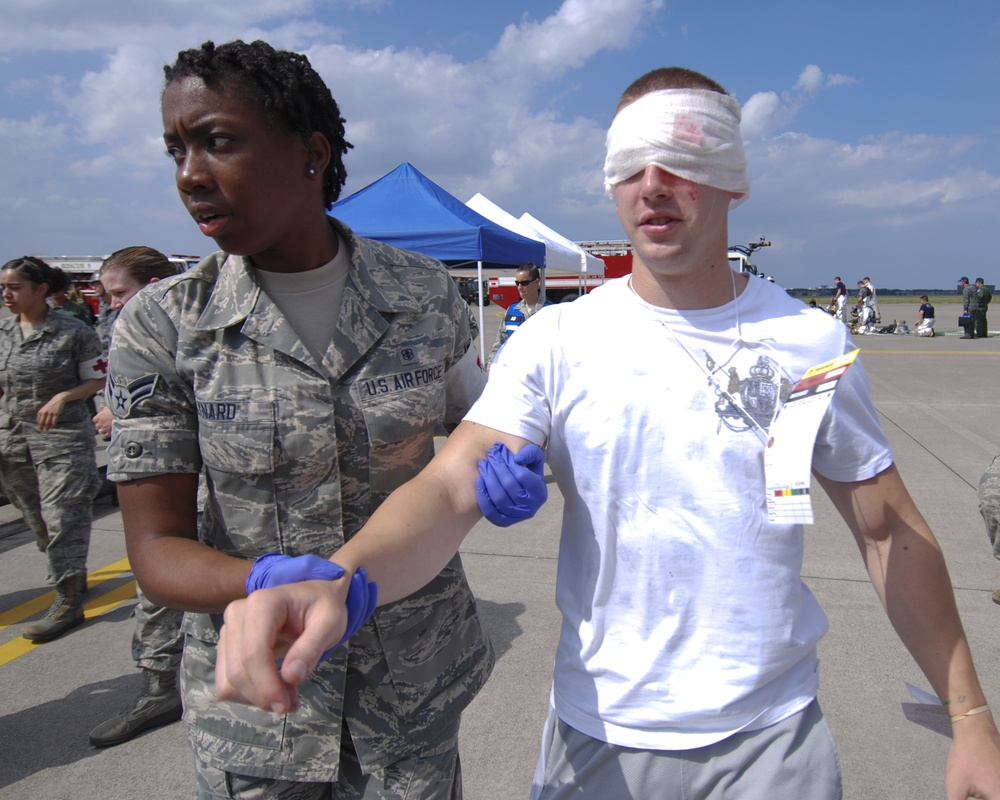 Misawa Air Base conducts mass casualty exercise