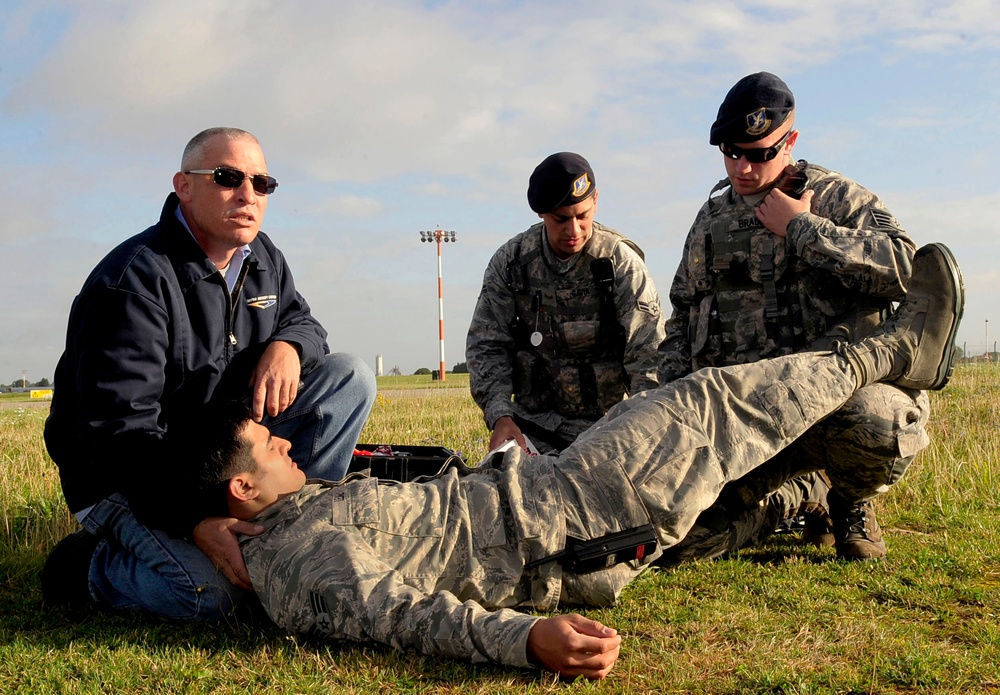 Team Mildenhall trains to control major fuel spill