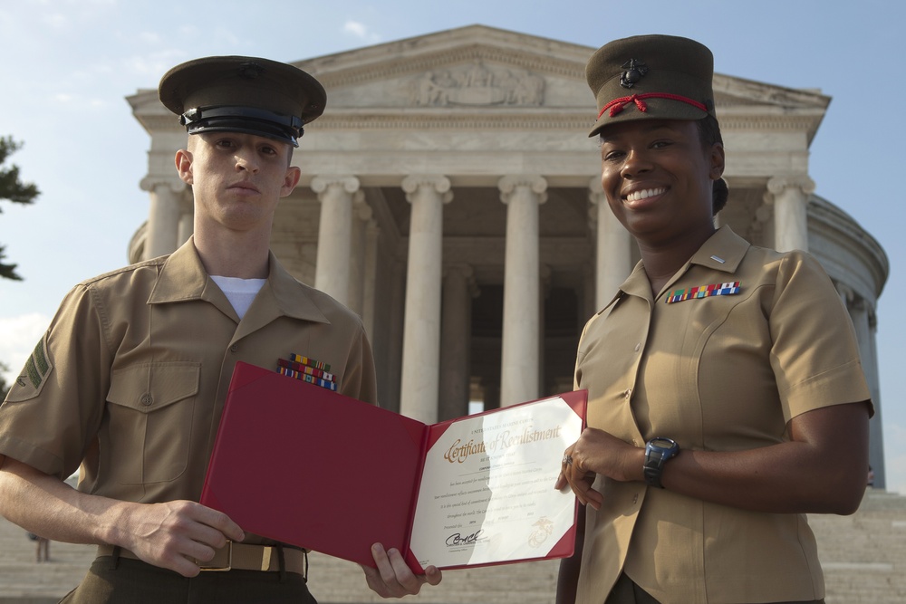 Fayette native re-enlists in the Marine Corps