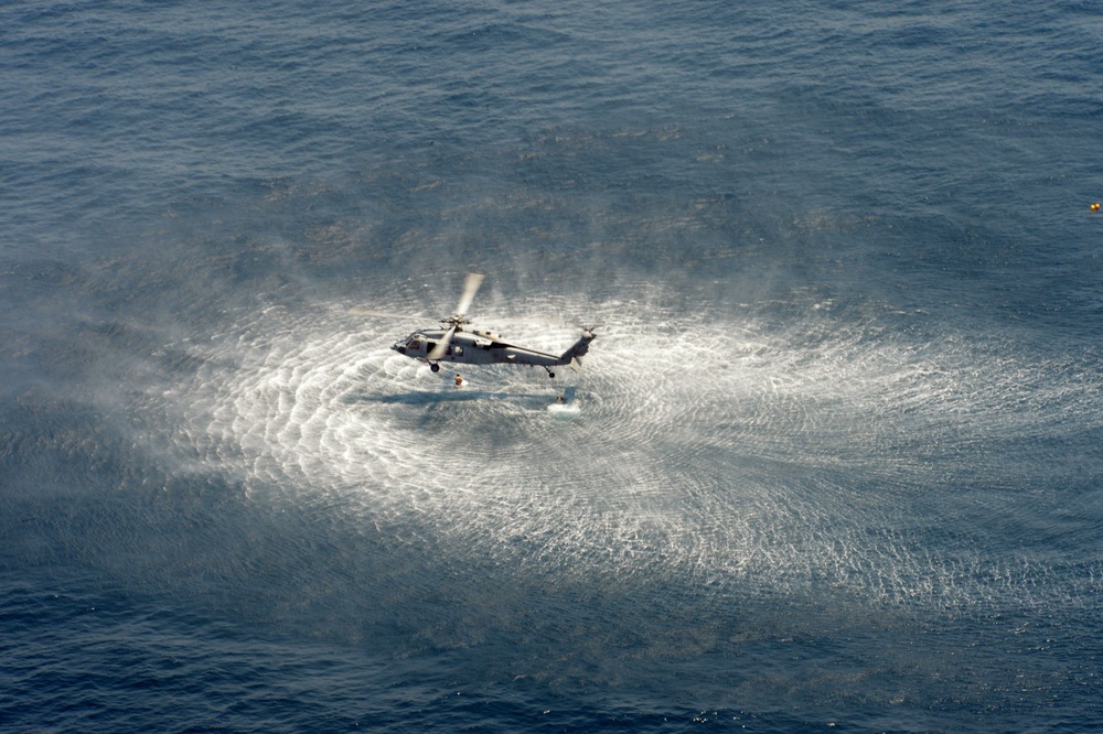 USS Ponce dive casualty drill