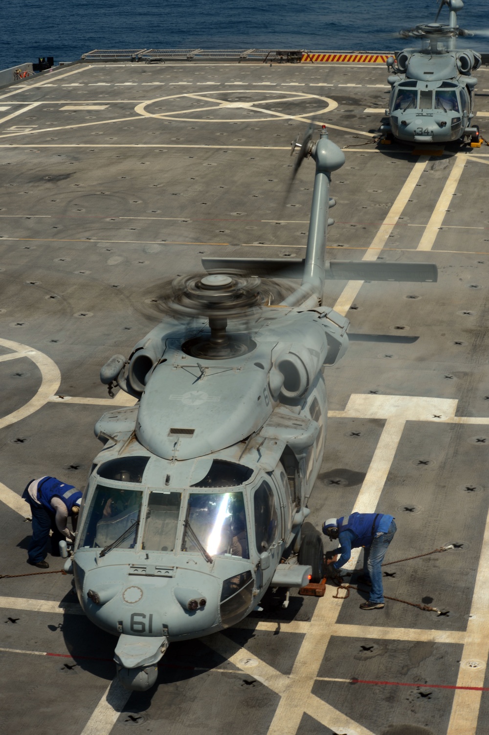USS Ponce dive casualty drill