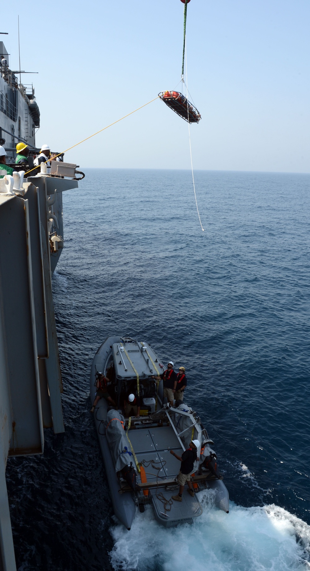 USS Ponce dive casualty drill