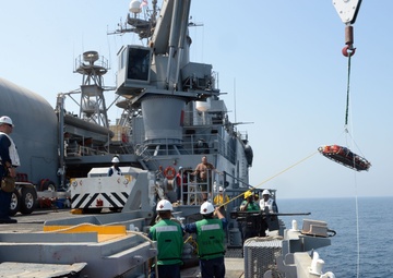 USS Ponce dive casualty drill