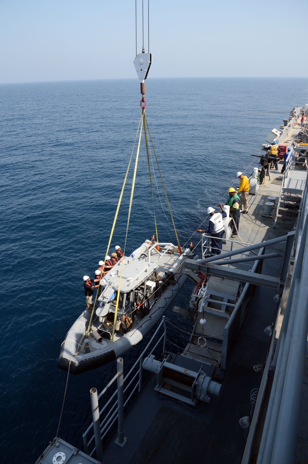 USS Ponce dive casualty drill