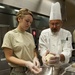 Hospital cooks train with professional chef