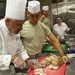 Hospital cooks train with professional chef