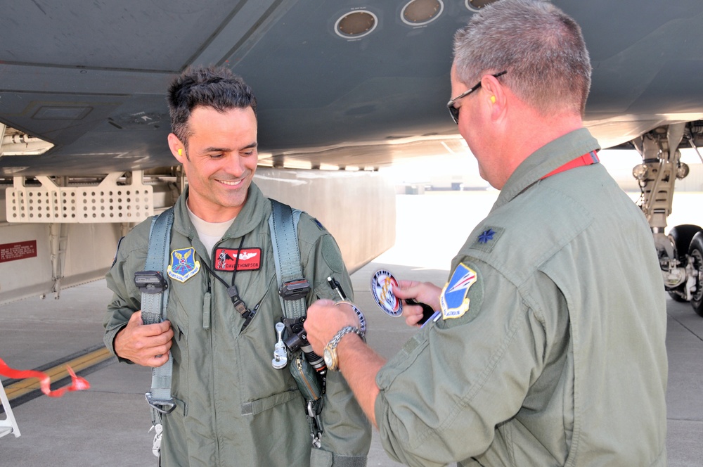 Thompson joins B-2 1,000-hour flying elite, 2nd pilot in 2 weeks to attain honor