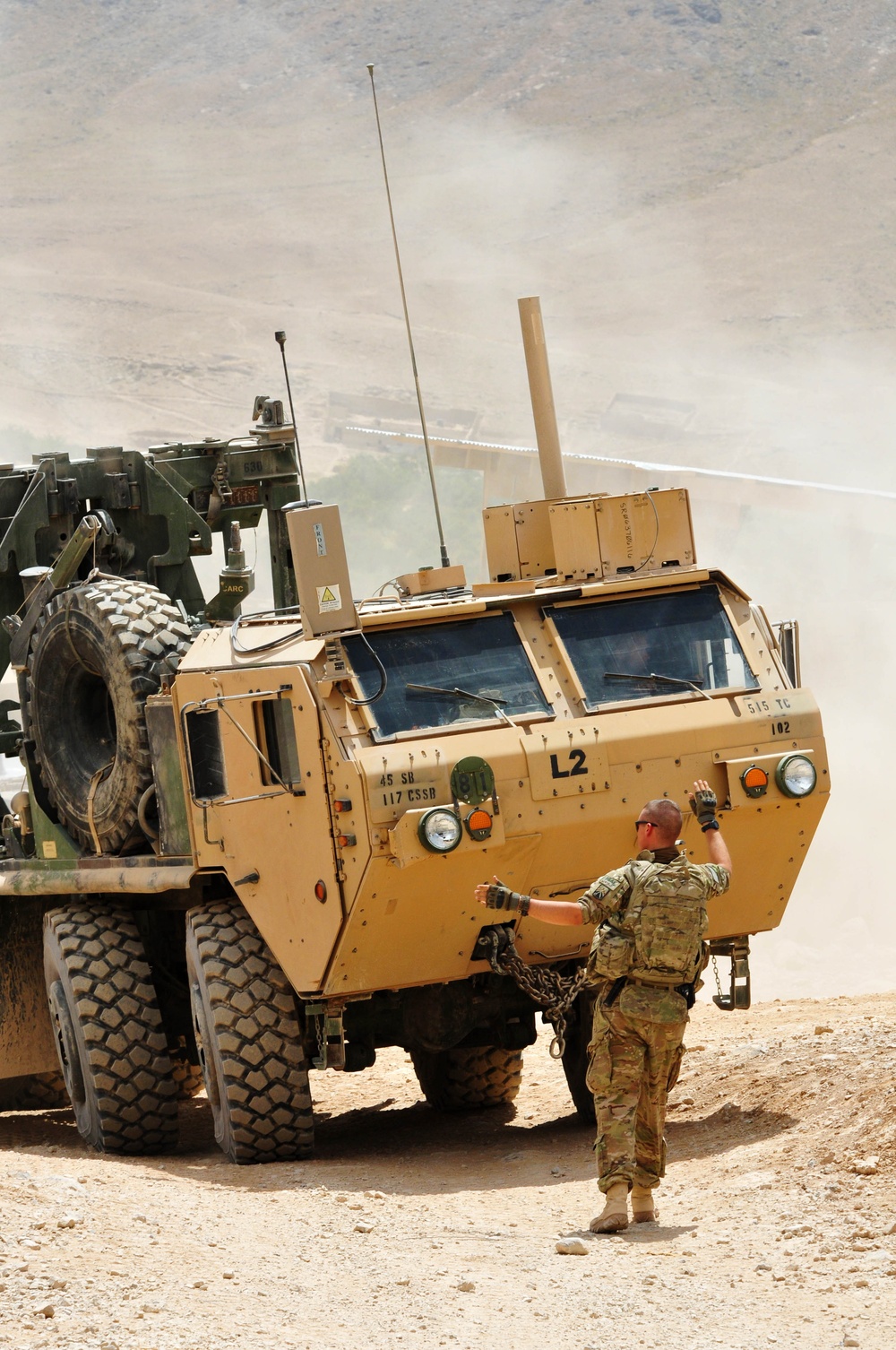 515th Transportation Company soldiers bring critical supplies to troops in Uruzgan