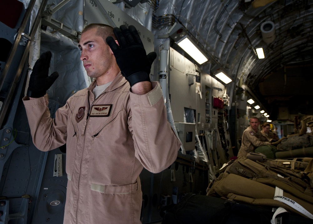 Transit Center loadmasters keep the mission moving