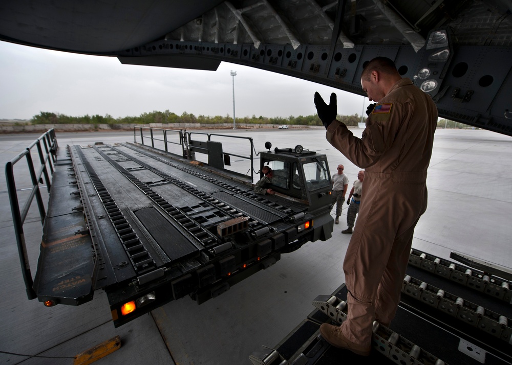 Transit Center loadmasters keep the mission moving