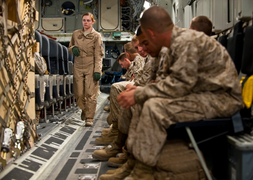 Transit Center loadmasters keep the mission moving