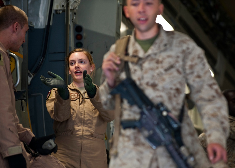 Transit Center loadmasters keep the mission moving