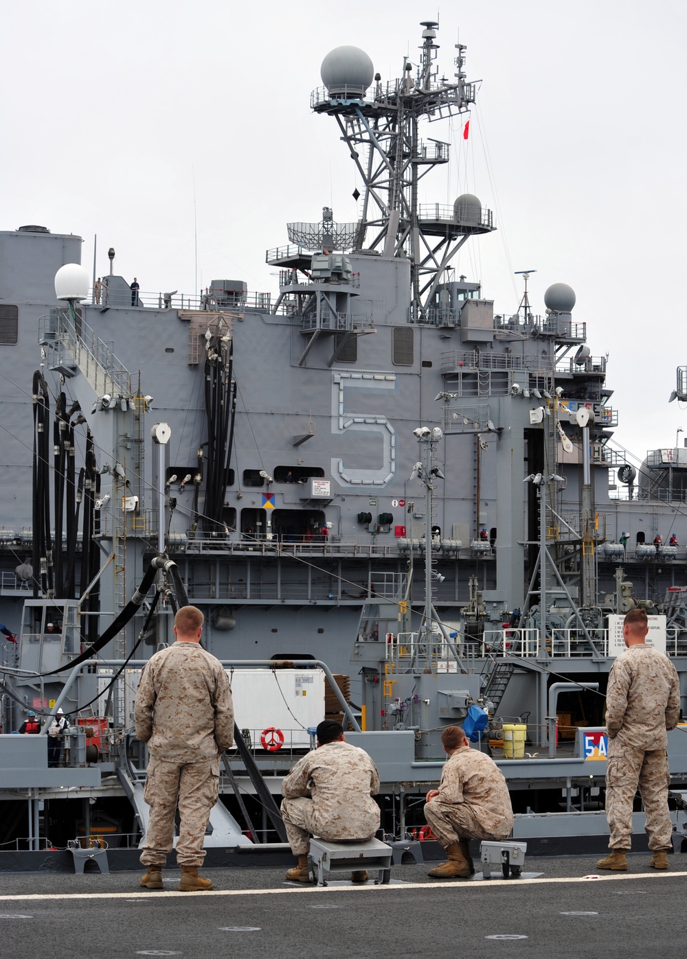 Replenishment at sea with USNS Henry J. Kaiser