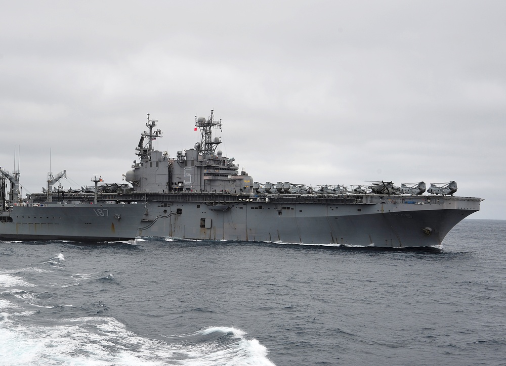 Replenishment at sea with USNS Henry J. Kaiser